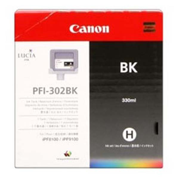 Canon original ink PFI302B, photo black, 330ml, 2216B001, Canon iPF-8100, 9100