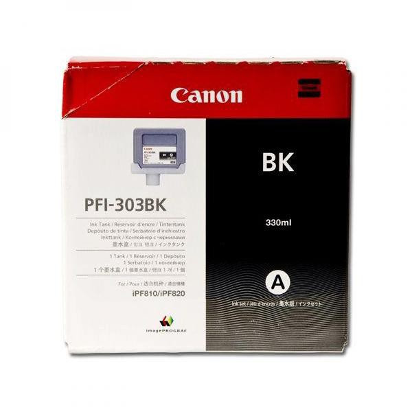 Canon original ink PFI303BK, black, 330ml, 2958B001, Canon iPF-810, 820