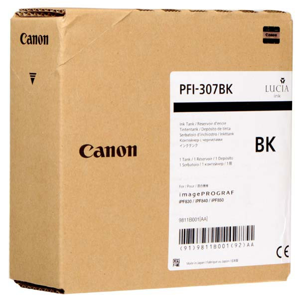 Canon original ink PFI-307 BK, black, 330ml, 9811B001, Canon iPF-830, 840, 850