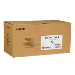 Canon originál ink PFI707C, cyan, 3X700ml, 9822B003, Canon iPF-830, 840, 850