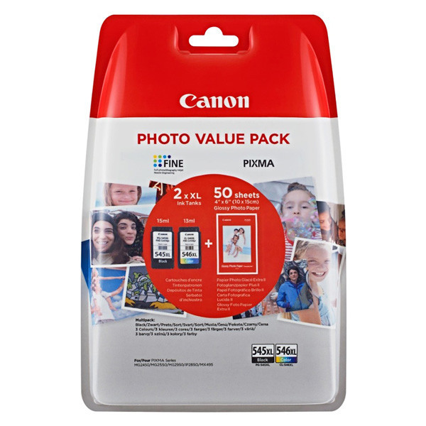 Canon original ink PG-545XL/CL-546XL/GP-501, 8286B011, black/color, 400str., value pack
