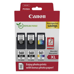Canon original ink PG-560/CL-561, CMYK