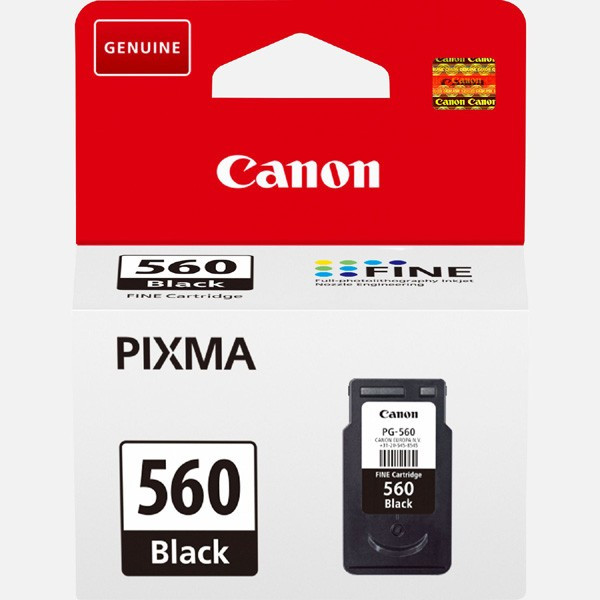 Canon originální ink PG-560, 3713C001, black, 180str.