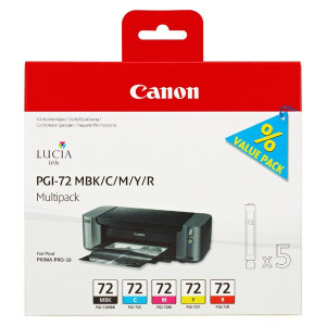 Canon original ink PGI72 CMYK, CMYK, 6402B009, Canon PIXMA Pro-10, Poukážka k nákupu