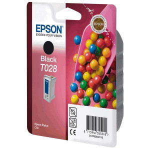 Epson originál ink C13T028401, black, 600str., 17ml