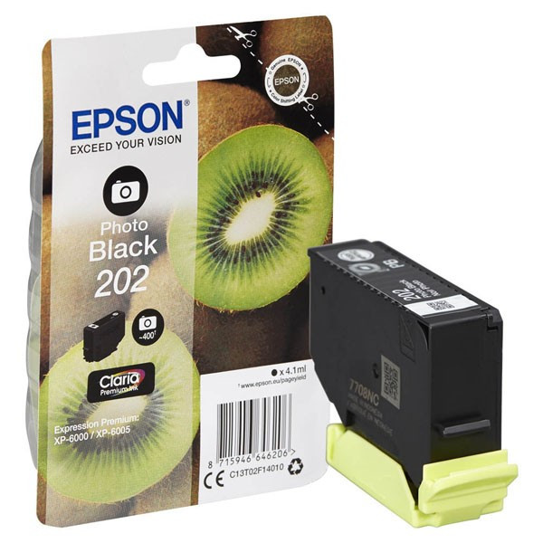 Epson originál ink 13T02F14010, 202, photo black, 400 (foto)str., 1x4.1ml