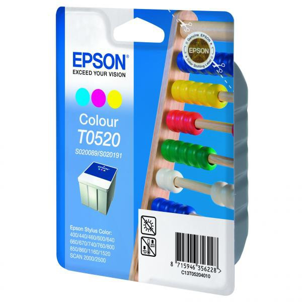 Epson original ink C13T052040, color, 300str., 35ml, Epson Stylus Color 460, 670, 760, 860, 1160, 152