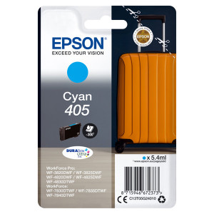 Epson originál ink C13T05G24010, 405, cyan, 1x5.4ml