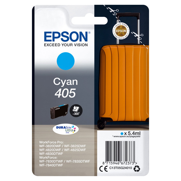 Epson original ink C13T05G24010, 405, cyan, 1x5.4ml