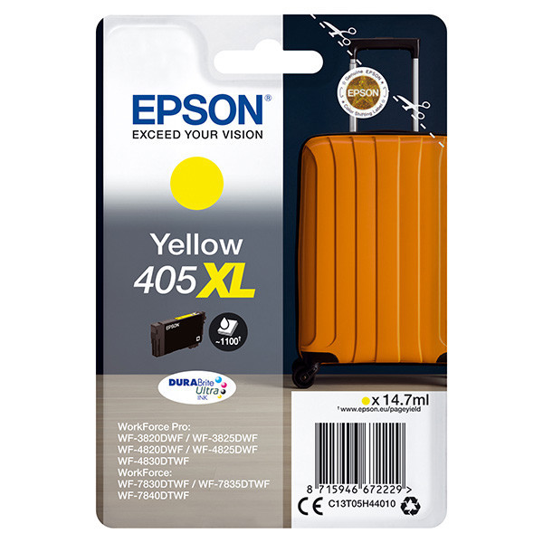 Epson original ink C13T05H44010, 405XL, yellow, 1x14.7ml