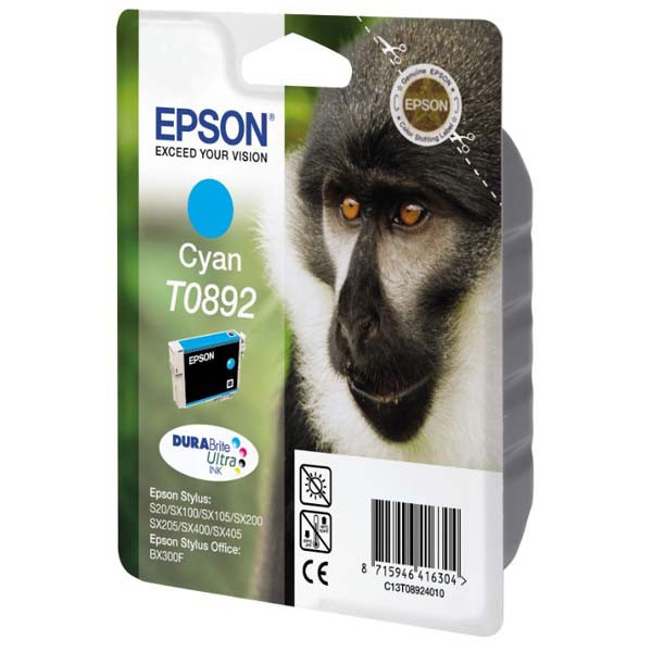Epson original ink C13T08924011, cyan, 3,5ml