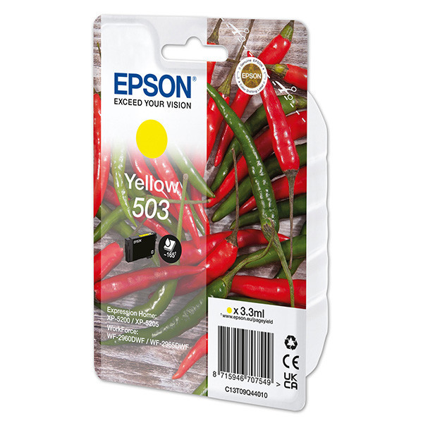 Epson original ink C13T09Q44010, T09Q440, 503, yellow, 3.3ml
