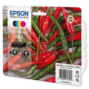 Epson original ink C13T09Q64010, T09Q640, 503, CMYK, 550str., 3x3.3/4.6ml