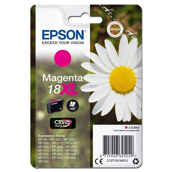 Epson original ink C13T18134012, T181340, 18XL, magenta, 6,6ml