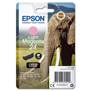 Epson original ink C13T24264012, T2426, light magenta, 5,1ml