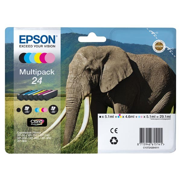 Epson original ink C13T24284011, T2428, CMYK, 29,1ml