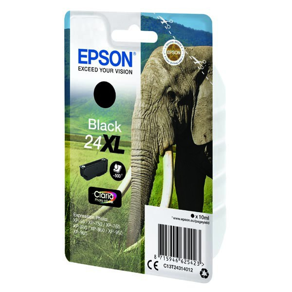 Epson original ink C13T24314012, T2431, 24XL, black, 10ml