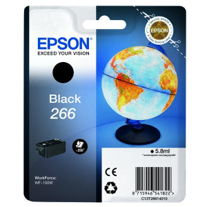 Epson original ink C13T26614010, 266, black, 5,8ml