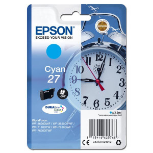 Epson original ink C13T27024012, 27, cyan, 3,6ml