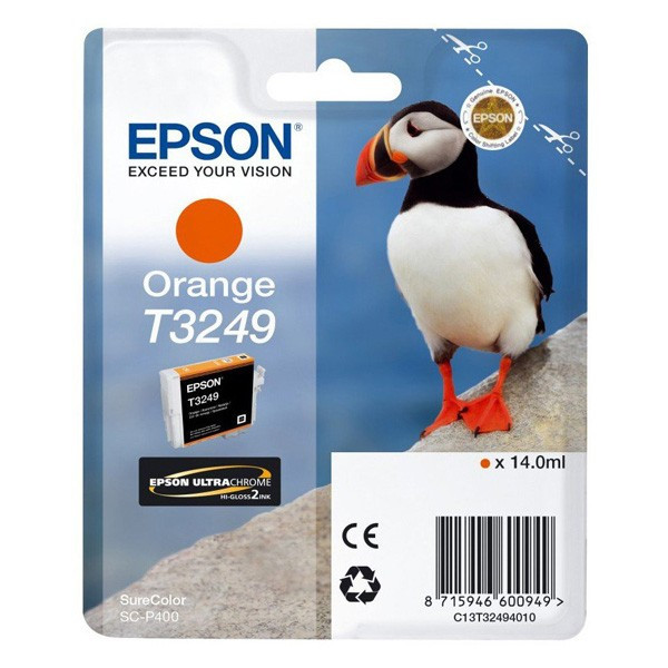 Epson original ink C13T32494010, orange, 14ml, Epson SureColor SC-P400