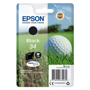 Epson original ink C13T34614020, T346140, black, s ochranou, 6.1ml