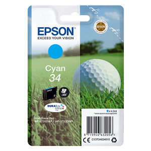 Epson original ink C13T34624010, T346240, cyan, 4.2ml