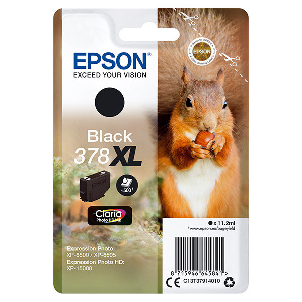 Epson original ink C13T37914010, 378XL, black, 11,2ml