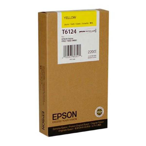 Epson original ink C13T612400, yellow, 220ml, Epson Stylus Pro 7400, 7450, 9400, 9450