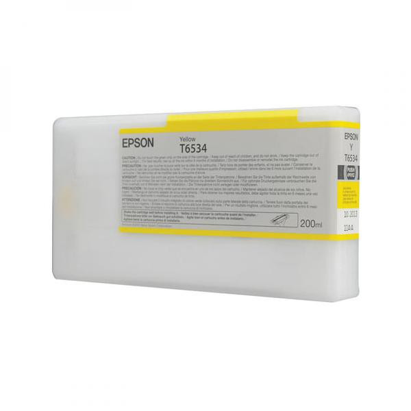 Epson originální ink C13T653400, yellow, 200ml