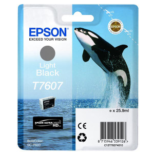 Epson original ink C13T76074010, T7607, light black, 25,9ml, 1ks, Epson SureColor SC-P600