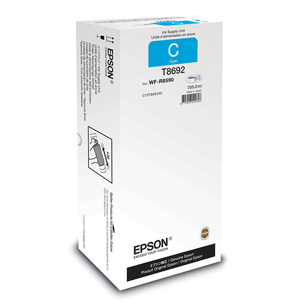 Epson original ink C13T869240, T8692, XXL, cyan, 75000str., 735.2ml