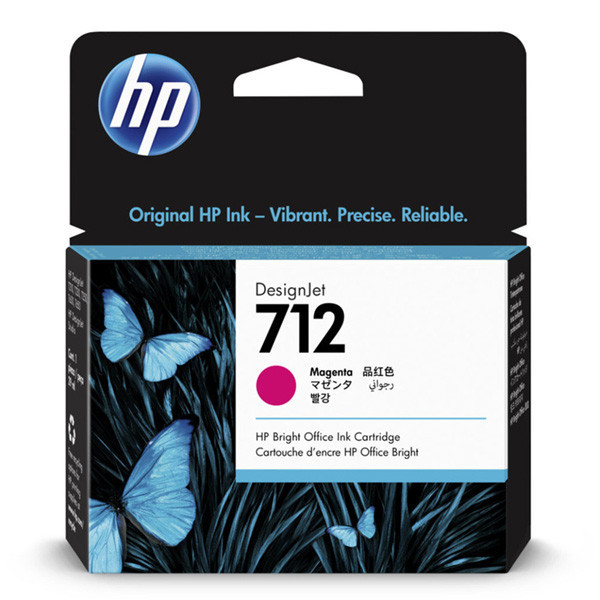 HP original ink 3ED68A, HP 712, magenta, 29ml
