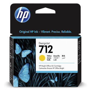 HP original ink 3ED69A, HP 712, yellow, 29ml