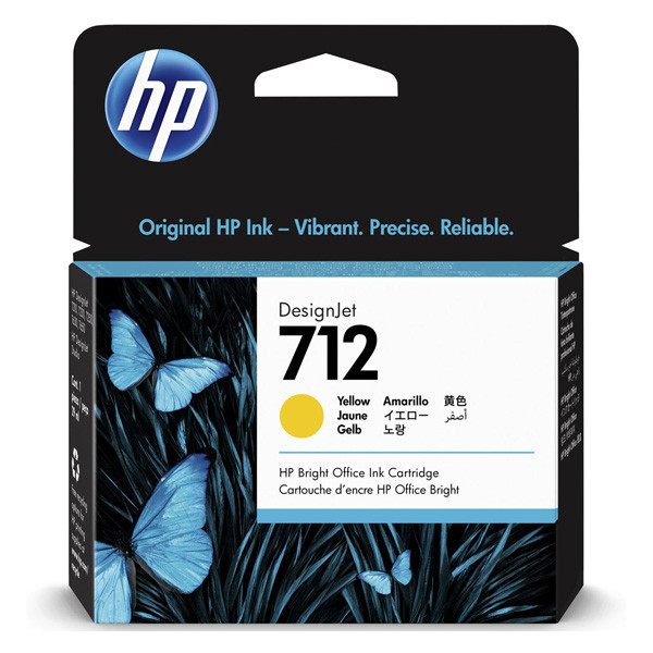 HP original ink 3ED69A, HP 712, yellow, 29ml
