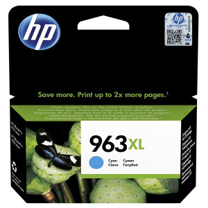 HP originální ink 3JA27AE, HP 963XL, high capacity, cyan, 1600str., 22.92ml