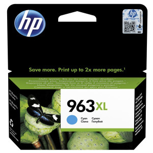 HP originál ink 3JA27AE#301, HP 963XL, high capacity, cyan, blister, 1600str., 22.92ml
