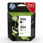 HP original ink sada 3JB05AE, HP 304, CMYK, 100CMY-120Kstr.