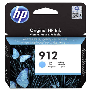 HP originál ink 3YL77AE, HP 912, cyan, 315str., high capacity, HP Officejet 8012, 8013, 8014, 8015 OJ Pro 8020