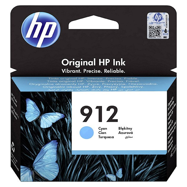 HP originální ink 3YL77AE, HP 912, high capacity, cyan, 315str.