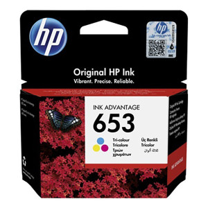HP originál ink 3YM74AE, HP 653, Tri-colour, 200str.