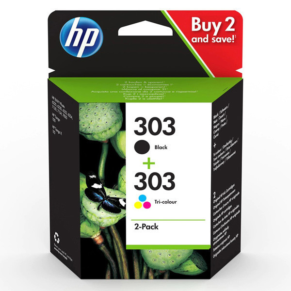 HP original ink sada 3YM92AE, HP 303, CMYK, 165CMY-200Kstr.