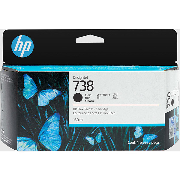 HP original ink 498N4A, HP 738, black, 130ml