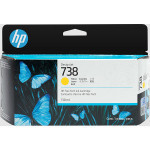 HP original ink 498N7A, HP 738, žltá, 130ml