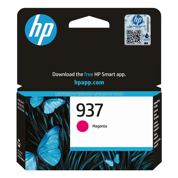 HP original ink 4S6W3NE, HP 937, magenta, 800str.