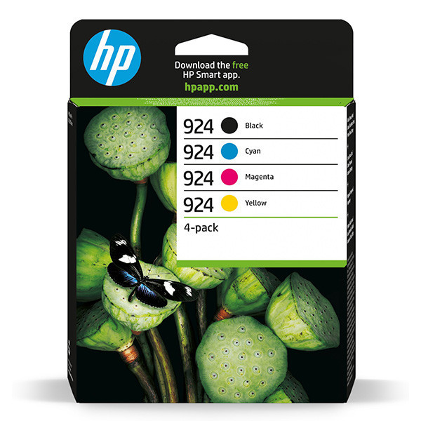 HP original ink 6C3Z1NE, HP 924, CMYK, blister, 500/3*400str.