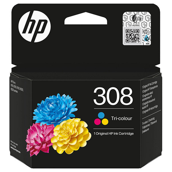 HP originál ink 7FP20UE, HP 308, Tri-colour, 120str.