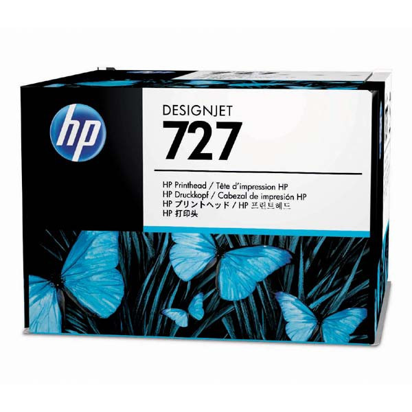 HP original sada pre výmenu tlačovej hlavy B3P06A, HP 727, CMYK, HP DesignJet T1500, T2500, T920