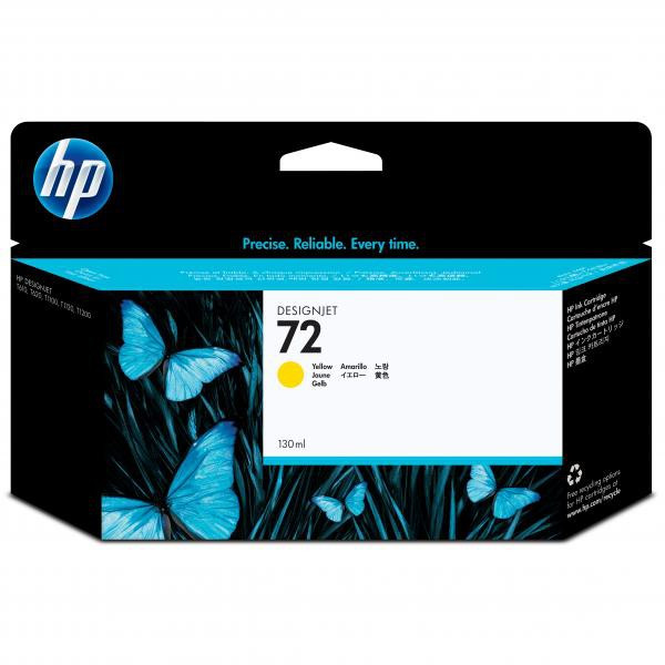 HP original ink C9373A, HP 72, yellow, 130ml