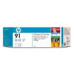 HP original ink C9470A, HP 91, light cyan, 775ml