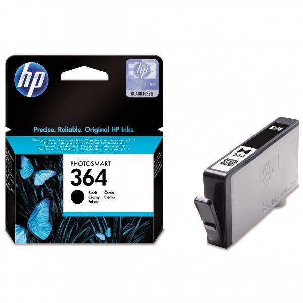 HP original ink CB316EE, HP 364, black, 250str., HP Photosmart B8550, C5380, D5460
